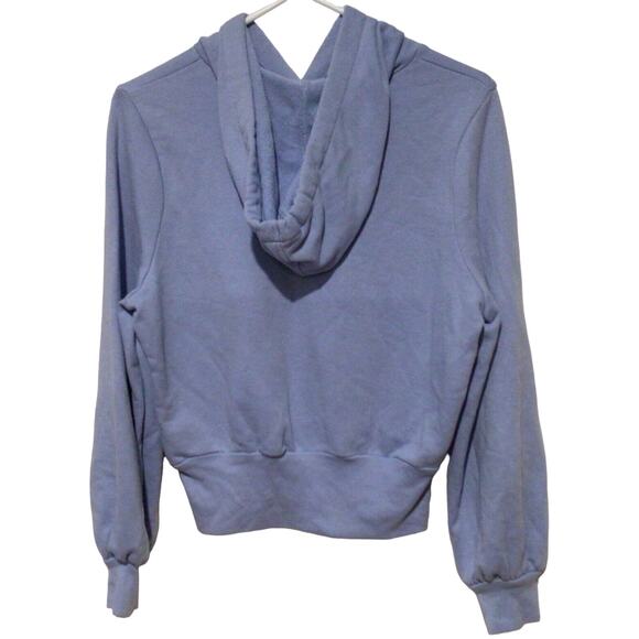 Madewell Women’s Periwinkle Blue Purple Hooded Sweatshirt Size Small Casual - Picture 3 of 4